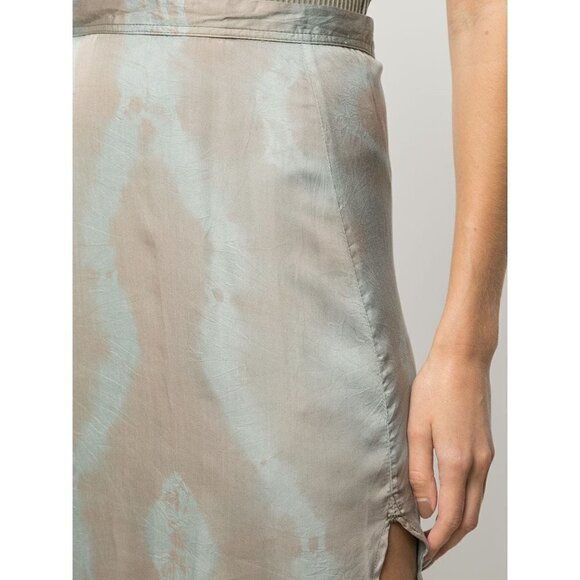 💕JOHN ELLIOTT💕 Slip Skirt Midi Slim Fit ~ Thyme x Cement 0 XS NWT *FLAWED* - Picture 3 of 16